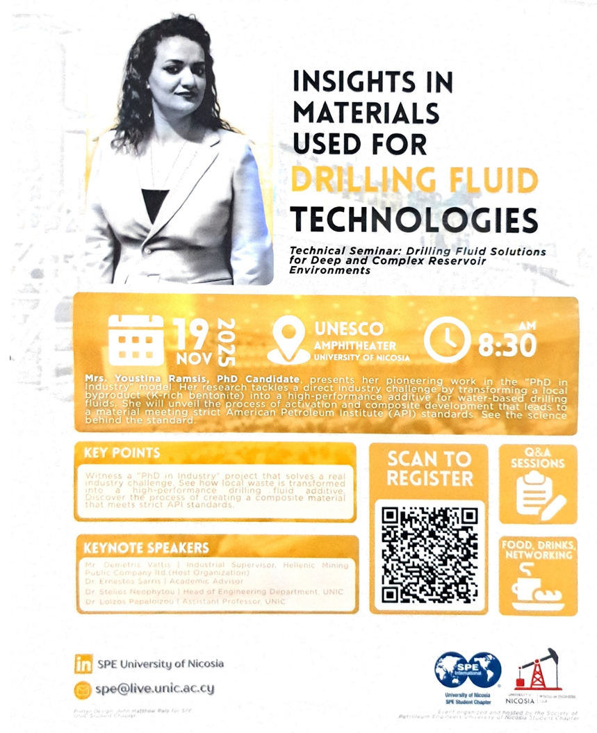 1st Promotional Seminar poster: Drilling fluid additive solutions for complex reservoir environments